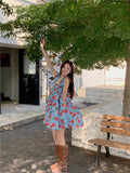Sanya Vacation Wood Ear Crumbs Hanging Dress Women Loose Thin Age Boar Doll Skirt Beach Skirt