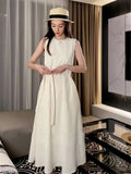 Hepburn-Style Black Sleeveless Vest Dress Women's Summer 2026 New Tea Break French Temperament Loose Dress