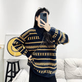 Vintage Linguite Sweater Women Wear A New Loose Lazy Soft Knitted Shirt High-End Blouse