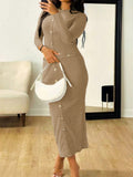 Dili Elegant Temperament High-End Bag Hip Dress Dress Women's Dress 2025 Autumn And Winter