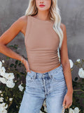2025 Summer New Y2K Hottie Bare Sleeveless Vest Thread Inside The Inside Wear Bm Top