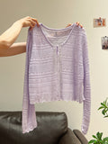 Shangchi Outside Hook T-Shirt With Knitted Sunscreen Shirt Women 2026 Summer Super Fire French Gentle Temperament Short Top