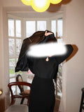New Modified Face Drop Drops Light Dress Black T-Shirt With French Simple Design Shirt