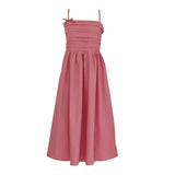 French Dress Women's Summer New High-End Milk Sweet Gentle Waist Thin Small Pure Desire Sling Skirt
