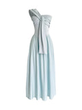 Blue Seaside Vacation Bra-Clothed Dress Women's Summer 2026 New Cold And Light-Haidden Special Temperament Dress