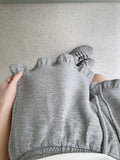 Sweet Wooden Ear Hem Design Sense Of Casual Pants Women Summer Wearing Tight Belt Thin Shorts