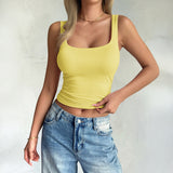 Dili Y2K Hot Babes Pure Summer T-Shirt Vest Women's Clothing 2025 Spring And Summer