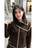 Millard Vintage Clarfette Scarf Collider Sweater Women's New Single-Reply Knitted Short T-Shirt For Autumn/Winter 2025