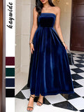 Dili Elegant Temperament Palette Pure Color Dress Women's Dress Women's Dress 2025 Autumn And Winter