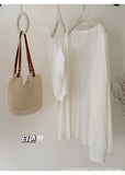 Purple Summer New Lazy Wind Thin Loose Long-Term Sunscreen Ice Knitted Coat Women's Outer Hoodie Shirt