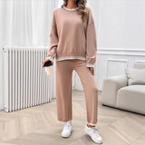 Dili Leisure Holiday Style Loose Long Sleeve Two-Piece Suit Women's Clothing 2025 Autumn And Winter