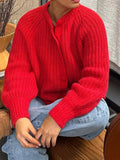 Dili Casual Simple Long-Sleeved Button Shirt Sweater Women's 2025 Autumn And Winter