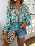Dili Leisure Vacation Printed Long Sleeve T-Shirt Shirt Women's Winter 2025
