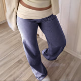 Dili Casual Holiday Striped Girded Trousers Trousers Women's 2025 Autumn And Winter