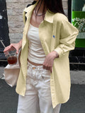 Dili Leisure Vacation Premium Striped Long Sleeve Shirt Women's Winter 2025