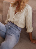 Dili Casual Fashion Long-Sleeved Open-Sleeved Shirt Women's Shirt Women's Clothing 2026 Summer