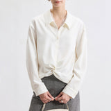 Shessaffella Lady With The Same Imitation Denim Set Fake Two Loose Broad-Legged Trousers