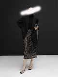 Spring And Summer New Half Dress Eye-Catching Sharp Velvet Velvet Velvet Ambiance Daily Gorgeous Blingbling Half Skirt