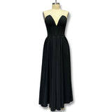 New Temperament Long Dress With Chest Dress V Sharp Angle Fish Bone Gird Waist A Dress Dress Dress Dress Dress