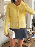 Dili Casual Vacation Wool Long-Sleeved Coat Sweater Women's Clothing 2025 Autumn And Winter