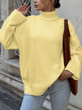 Dili Casual Wool Woven Solid Color Long-Sleeved Sweater Women's Clothing 2025 Autumn And Winter
