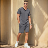 Summer Men's Casual Suit Shorts Two-Piece Set Of Sports Casual Menswear